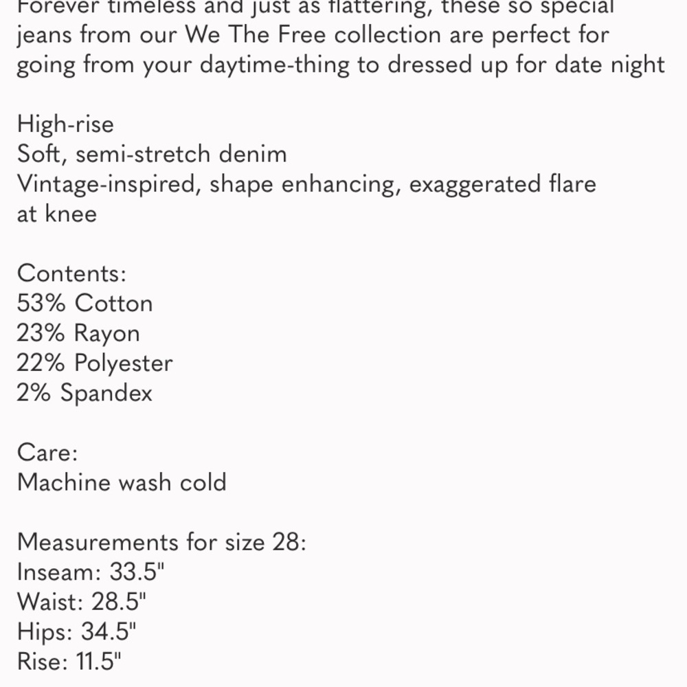 Free People Pink High-Waist Flare Jeans - Picture 7 of 7